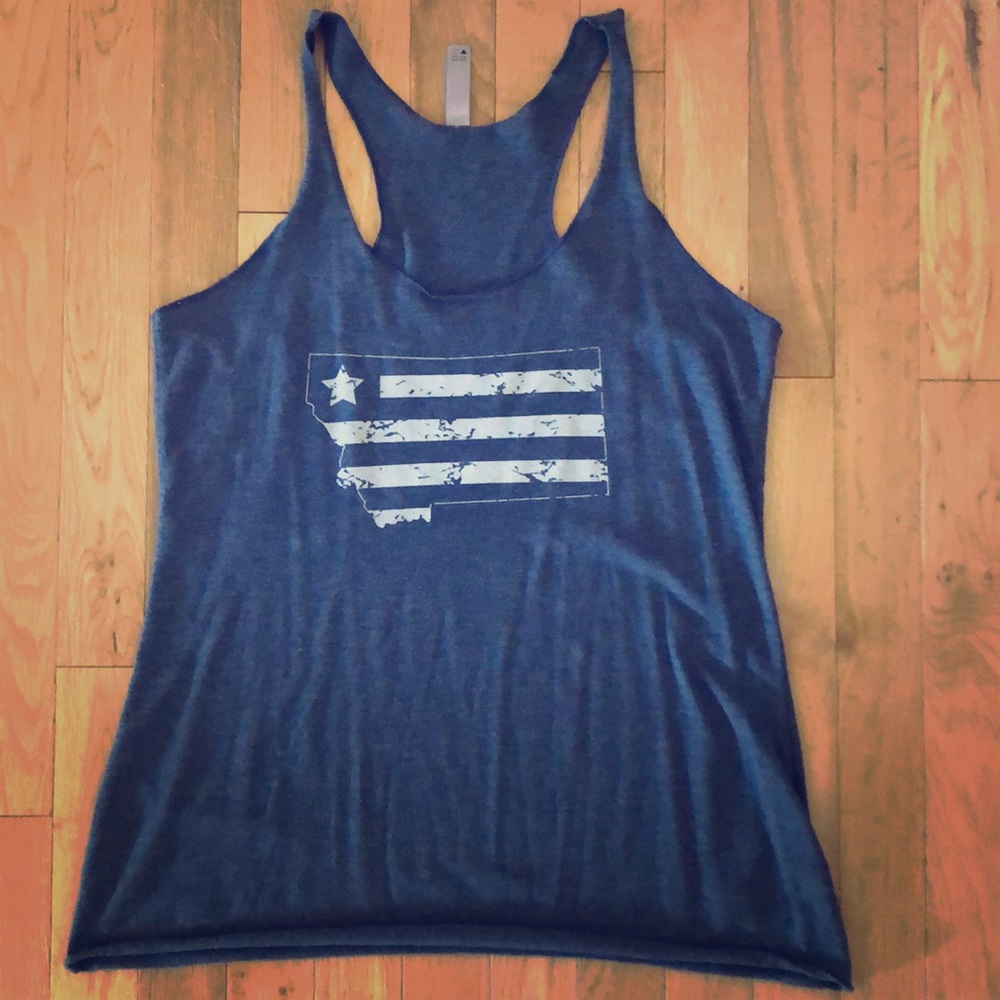Montana stars $ stripes racerback tank